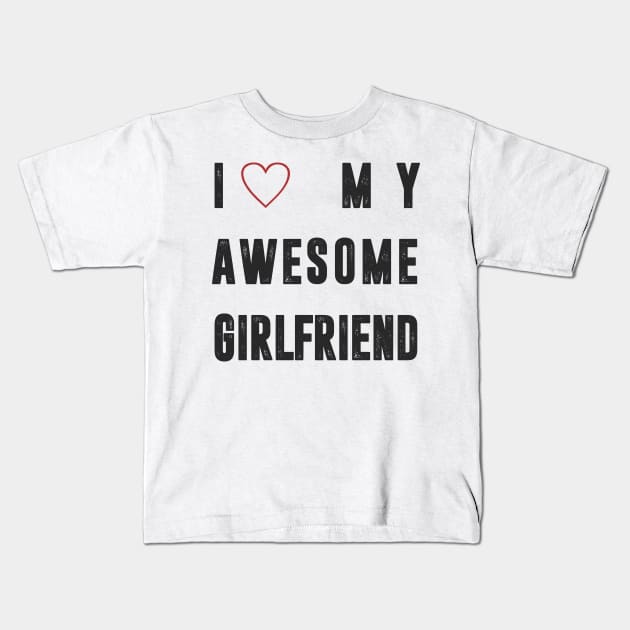 Girlfriend Kids T-Shirt by C_ceconello